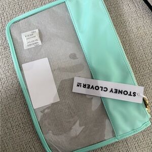 Stoney Clover Lane Aqua Transparent Pouch